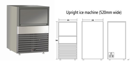 40kg-50kg cubic ice machine